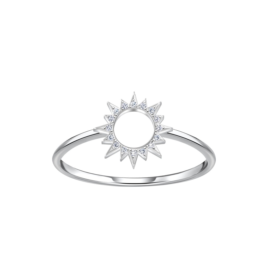 Bague soleil en argent