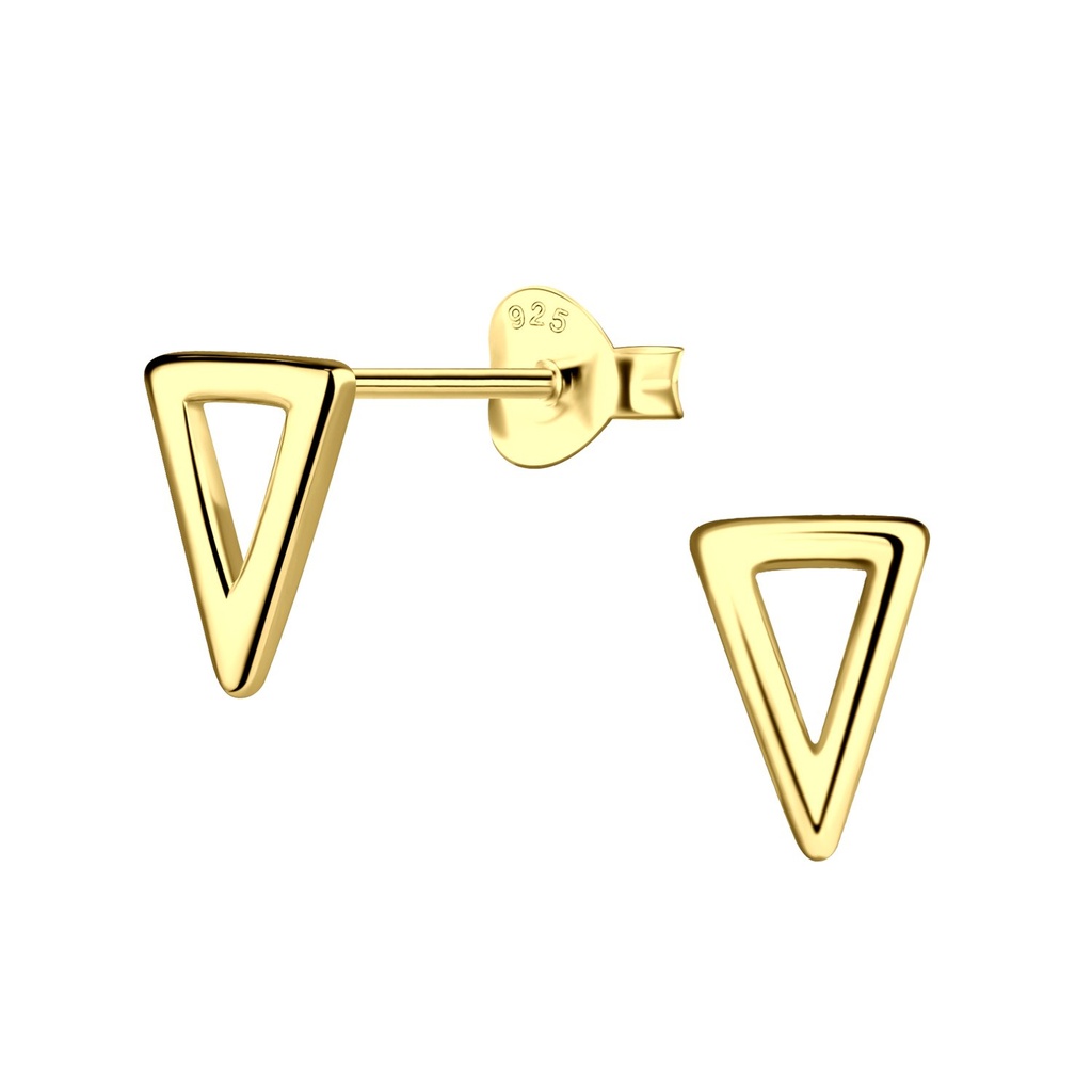 Puces d'oreilles triangle en argent