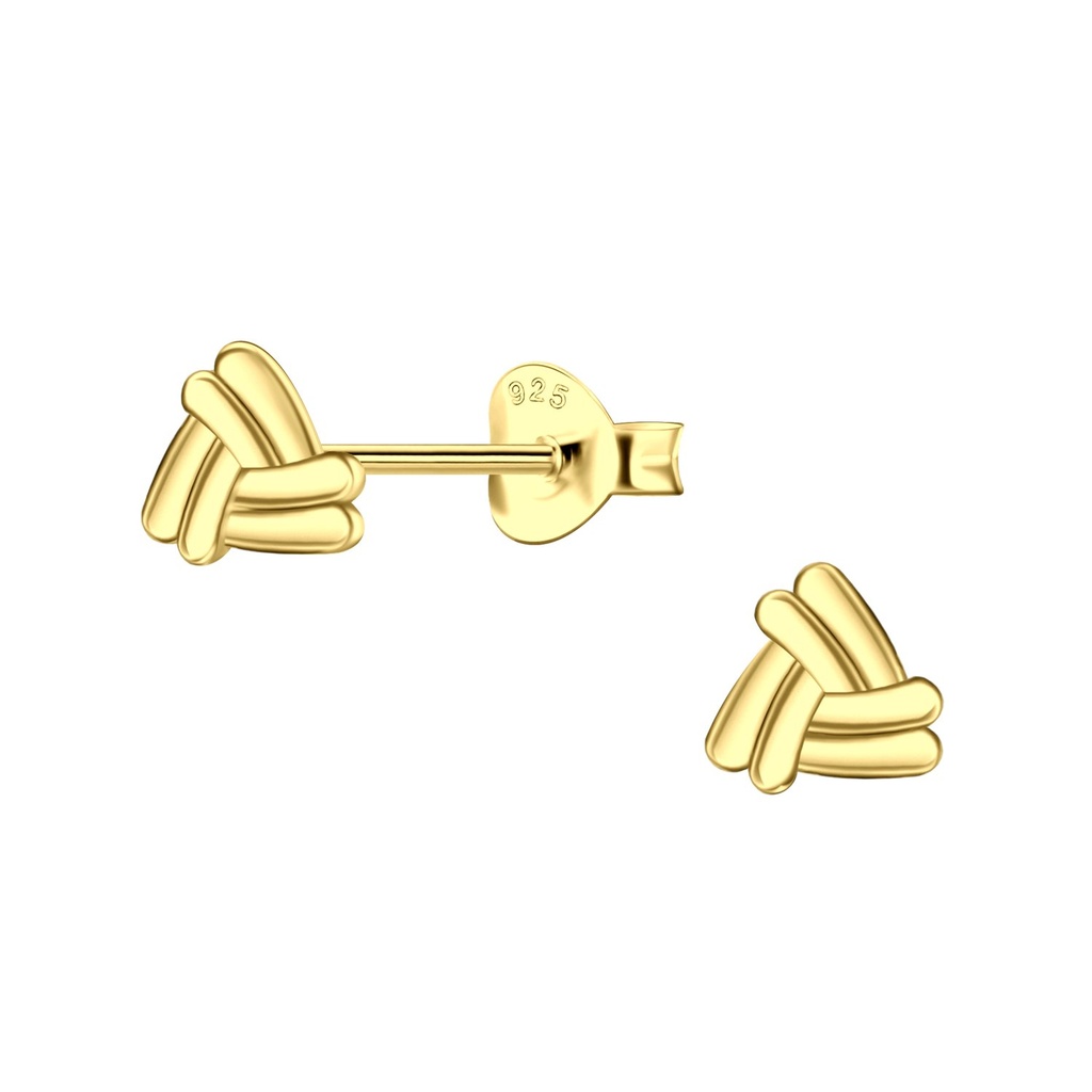 Puces d'oreilles triangle en argent
