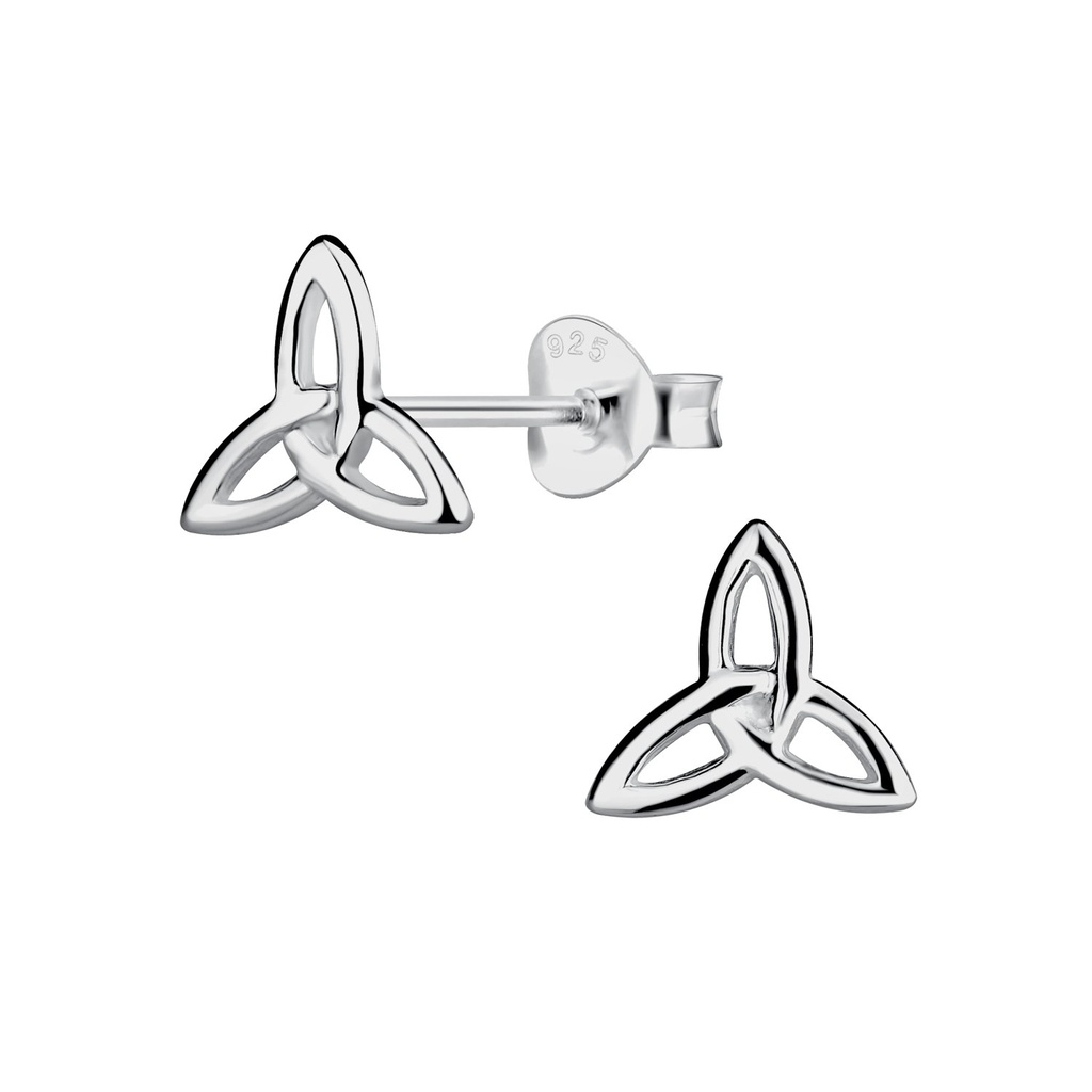 [10035140] Silver Celtic Stud Earrings