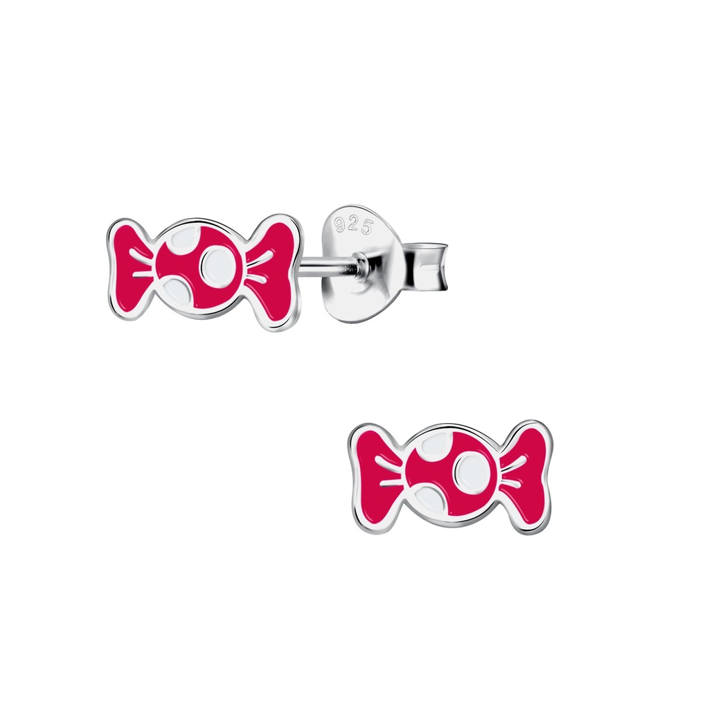 Puces d'oreilles bonbon en argent