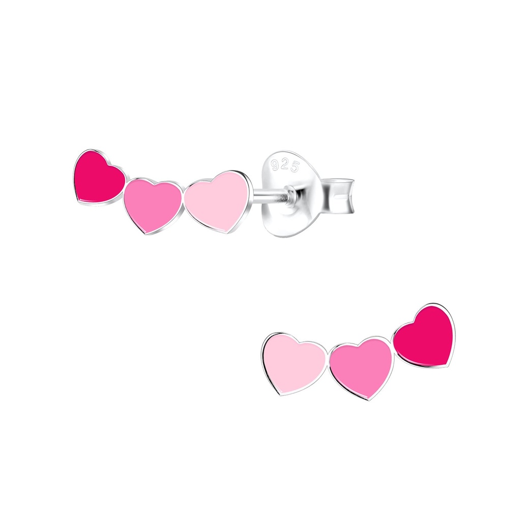 [10033949] Silver Heart Stud Earrings
